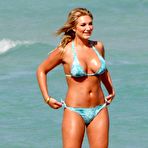 Fourth pic of Brooke Hogan sexy posing in bikini on the beach in Miami