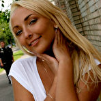 Fourth pic of Public flashing - Blonde beauty shows her perfect body in the street 