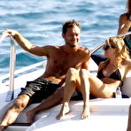 Second pic of Sienna Miller relaxing in bikini on the yacht on Ibiza