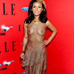 Second pic of Melody Thornton shows her tits through fully transparent dress