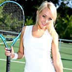 First pic of Lucy Anne sexy tennis player strips for Only Tease