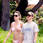 Third pic of Hilary Swank in bikini on the beach in Hawaii paparazzi shots