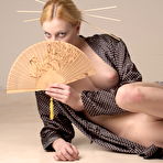 Fourth pic of Jamie Narkiss - Jamie Narkiss takes her Asian robe off and exposes her fantastic round big jugs.