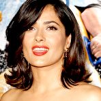 Second pic of Busty Salma Hayek shows cleavage at premiere in New York