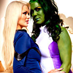 Second pic of She-Hulk XXX A Porn Parody From Vivid Starring Chyna as She Hulk, Alexis Ford as Sue Storm aka Invisible Woman, Jennifer Dark as Madame Hydra, Gracie Glam as Jennifer Walters, Tara Lynn Foxx...