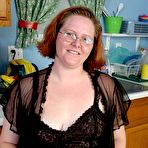 First pic of Chubby Loving - Redhead Mature BBW Teasing In Kitchen
