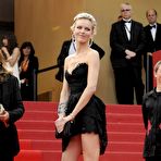 Second pic of Eva Herzigova long legs, cleavage and areola slip at Cannes redcarpet