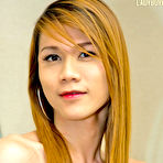First pic of Leggy ladyboy Toy clad in a short black silky gown
