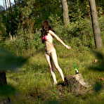 Second pic of Sexy teen pees naked in the forest