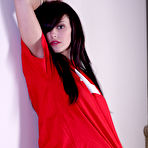 Second pic of Autumn Riley In A Red Shirt And Panties