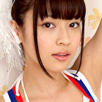 Second pic of Yuuri Shiina Asian has hot curves in cheerleader outfit and heels