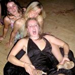 Second pic of Trashed Girl Friends Blonde coed teen strips off indoors and posing for the camera