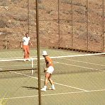 First pic of Two tennis playing retro couples having fun!