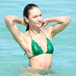 First pic of Candice Swanepoel sexy in green bikini