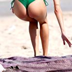 Third pic of Candice Swanepoel sexy in green bikini