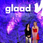Fourth pic of Ali Larter in red short dress at GLAAD Media Awards
