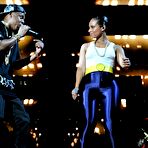 Second pic of Alicia Keys performs at Yankee Stadium stage