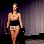 Third pic of Ana Claudia Michels sexy, see through and nipple slip runway shots