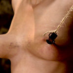 Second pic of SexPreviews - Dana Vixen natural big tits brunette bound her body with clamps