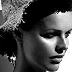 Third pic of Eva Herzigova black-&-white sexy and topless scans