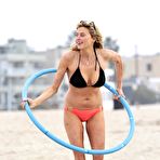 First pic of Estella Warren wearing a bikini at Venice Beach