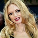 Second pic of Heather Graham cleavage in black dress at premiere