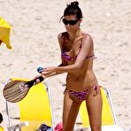 First pic of Isabeli Fontana in bikini on the beach in Rio