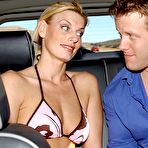 First pic of Darryl Hanah - Darryl Hanah strips her bikini in the car and then orally pleases her handsome lover.