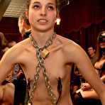 Fourth pic of SexPreviews - Kristine Kahill and Bella Rossi house slaves serve a lounge full of kinky and horny guests