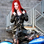 First pic of PinkFineArt | Claire Redhead on Harley from Babes On Bike