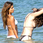 Second pic of Monica Cruz in white bikini on the beach