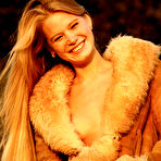 Second pic of Andrea C - Andrea C takes her fur coat off outdoors and shows us her fantastic teen body.