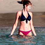Third pic of Stephanie Seymour wearing a bikini on the beach