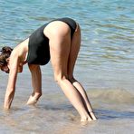 First pic of Stephanie Seymour boobslip in a swimsuit in St Barts