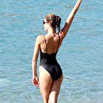 Third pic of Stephanie Seymour boobslip in a swimsuit in St Barts