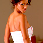 Second pic of Angel Dark - Angel Dark gets rid of her white dress and shows her big boobs and round booty