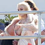 First pic of Lindsay Lohan boob out and upskirt in Miami