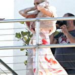 Fourth pic of Lindsay Lohan boob out and upskirt in Miami