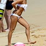 Third pic of Vanessa Hudgens paddleboarding in white bikini