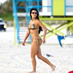 First pic of Kim Kardashian looking sexy in bikini on Miami beach paparazzi shots