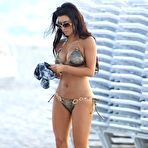Fourth pic of Kim Kardashian looking sexy in bikini on Miami beach paparazzi shots