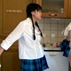 Fourth pic of PinkFineArt | Koko Spanking In Kitchen from Girl Spanks Girl