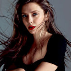 Second pic of Elizabeth Olsen sexy posing scans from mags