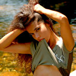 Second pic of Idoia A - Idoia A strips her top near the river on the rocks and shows us her hot rack.
