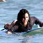 Fourth pic of Vanessa Hudgens looking sexy when surfs in Waikiki
