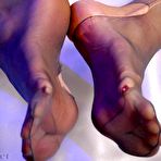 Fourth pic of PinkFineArt | Rips Nylons to Show Toes from Luxe Feet