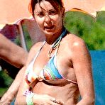 Second pic of Alba Parietti topless on the beach and yacht paparazzi shots