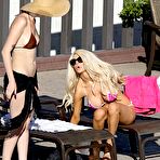 Third pic of Busty Courtney Stodden sunbathing in bikini & braless
