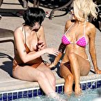 Fourth pic of Busty Courtney Stodden sunbathing in bikini & braless