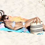 First pic of Olivia Palermo sunbathing without bra in St. Barths